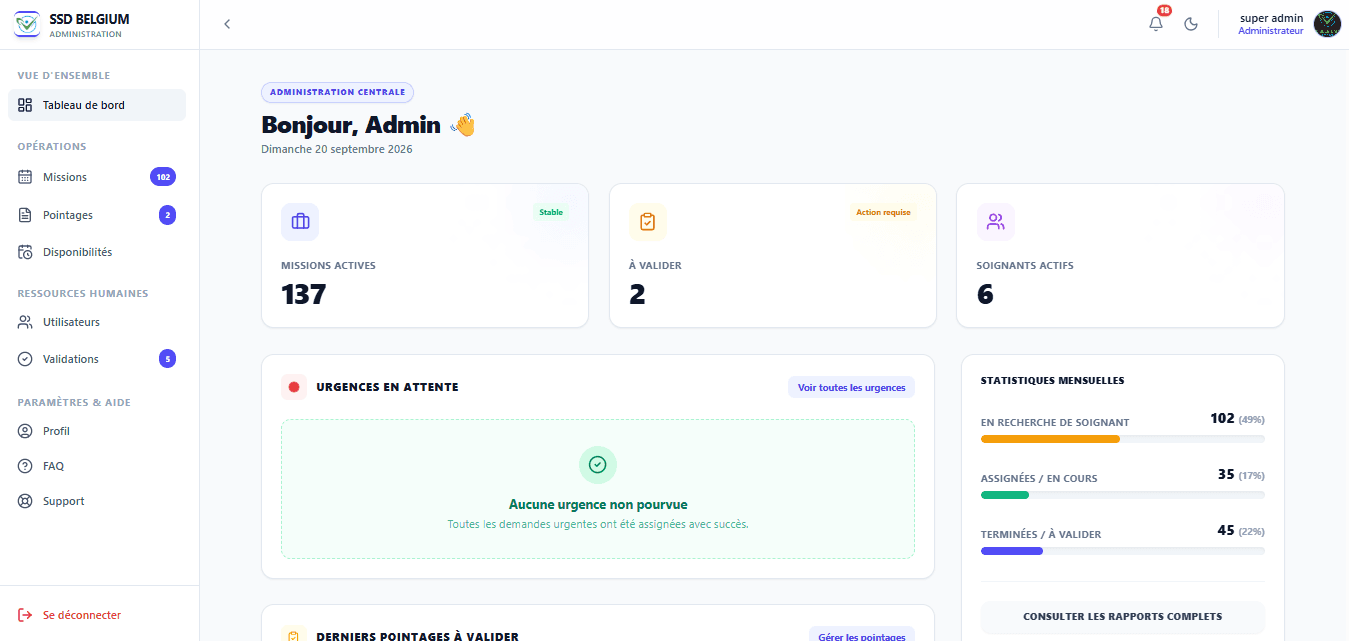 SSD BELGIUM Web